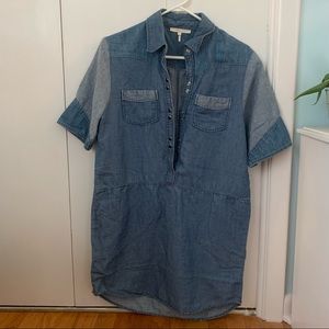 Casual faux denim dress
